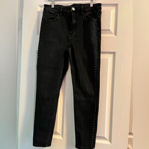 American Eagle Outfitters Black with studs Skinny Jeans